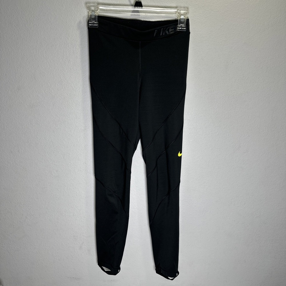 Nike Pro Hyperwarm Leggings Womens Size XS Black Running Advance Performance